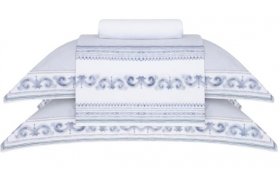 Jogo de cama mykonos king - Casa Almeida