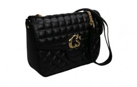 BOLSA COURO PRETA - Carmen Steffens